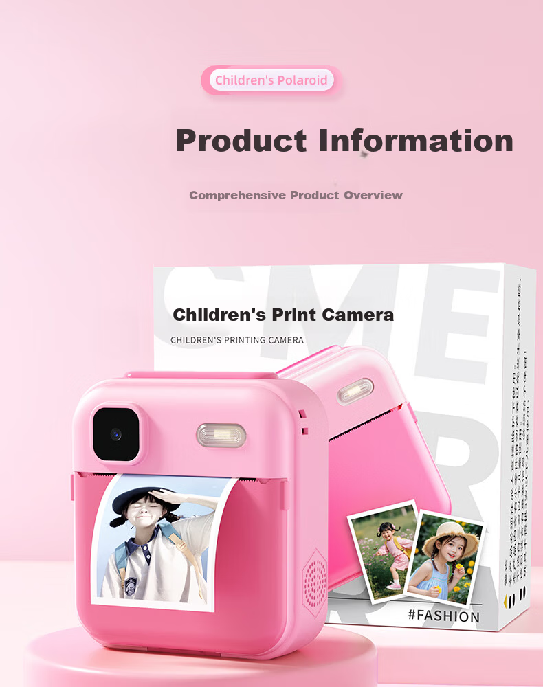 Yisirui Kids Camera Toy Birthday Gift for Ages 7-14 Printable Color Photos Instant Camera for Girls Ages 6-12 21