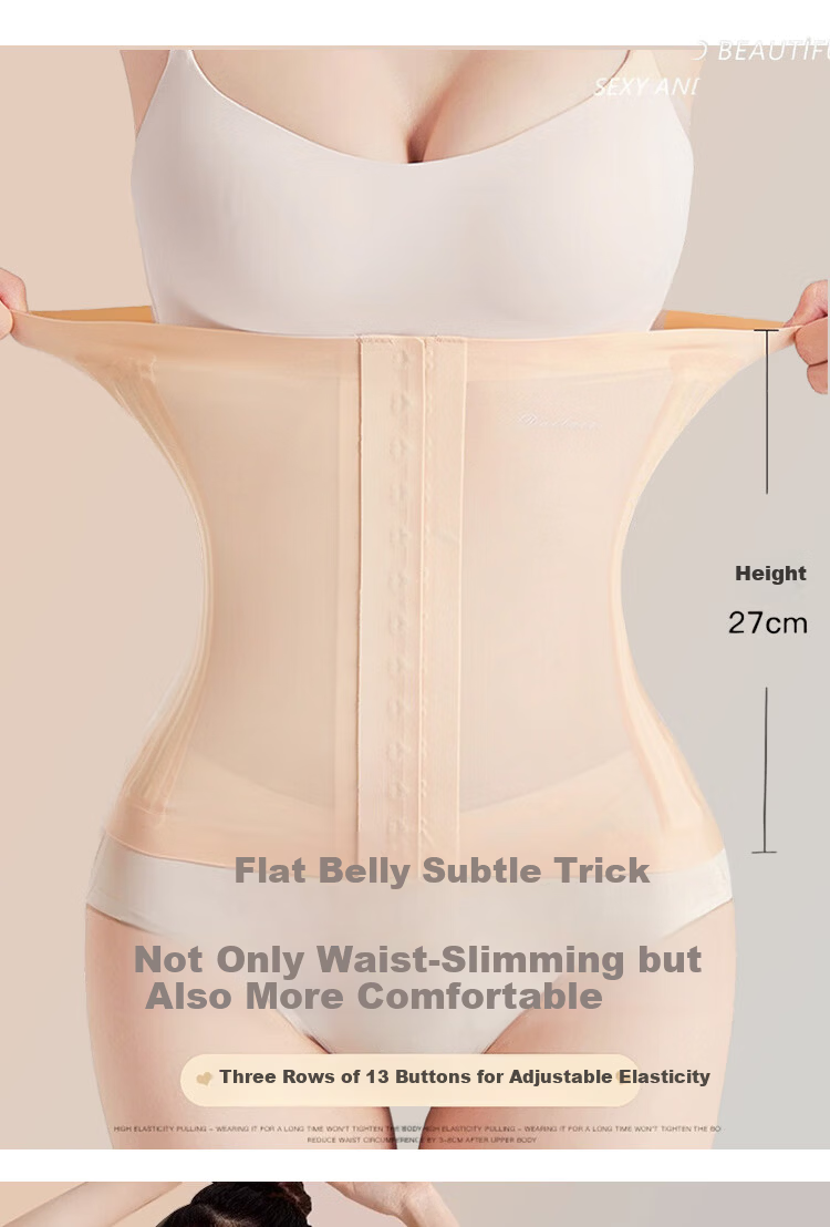 GRACEWELL Ice Skin Waist Slimming Belt Seamless Strong Shaping Postpartum Body Shaper Summer Thin Invisible Base Layer 5