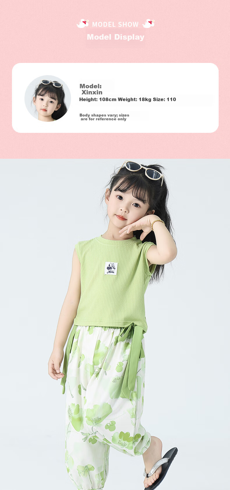 Disney Elsa Princess Girls Summer Lightweight Set 2026 New Children's Stylish Sports Casual Three-Piece Set 7