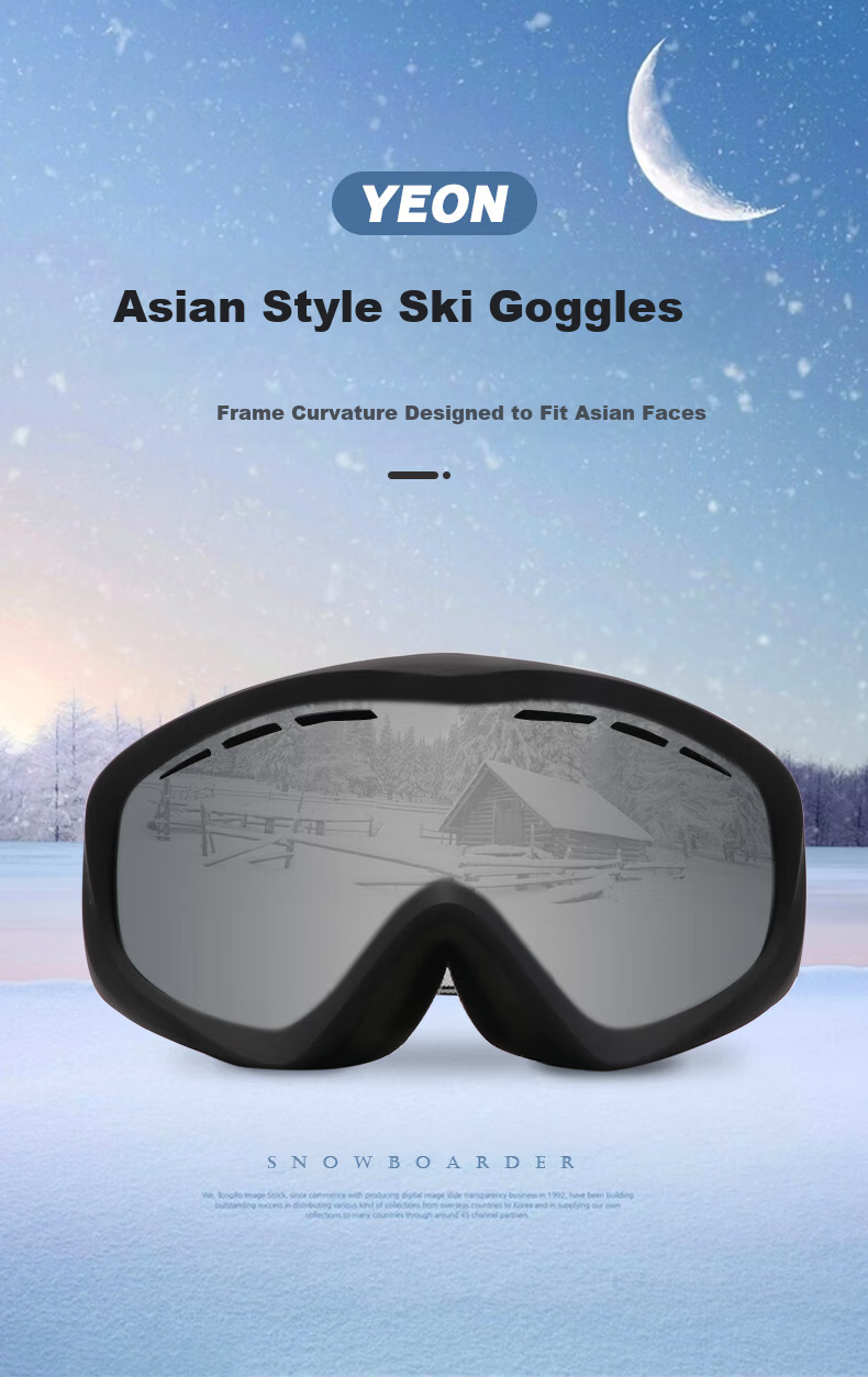 YEON Kids Ski Goggles Youth Double-Layer Cylindrical HD Anti-Fog Y6-N3106 1