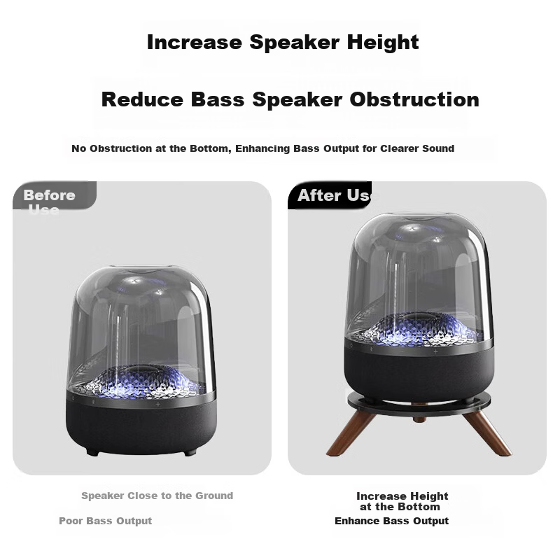 Harman Kardon Hakkai Bird Glass 2/3/4 Crystal 4/5 Generation Desktop Speaker Stand Shockproof Base 2