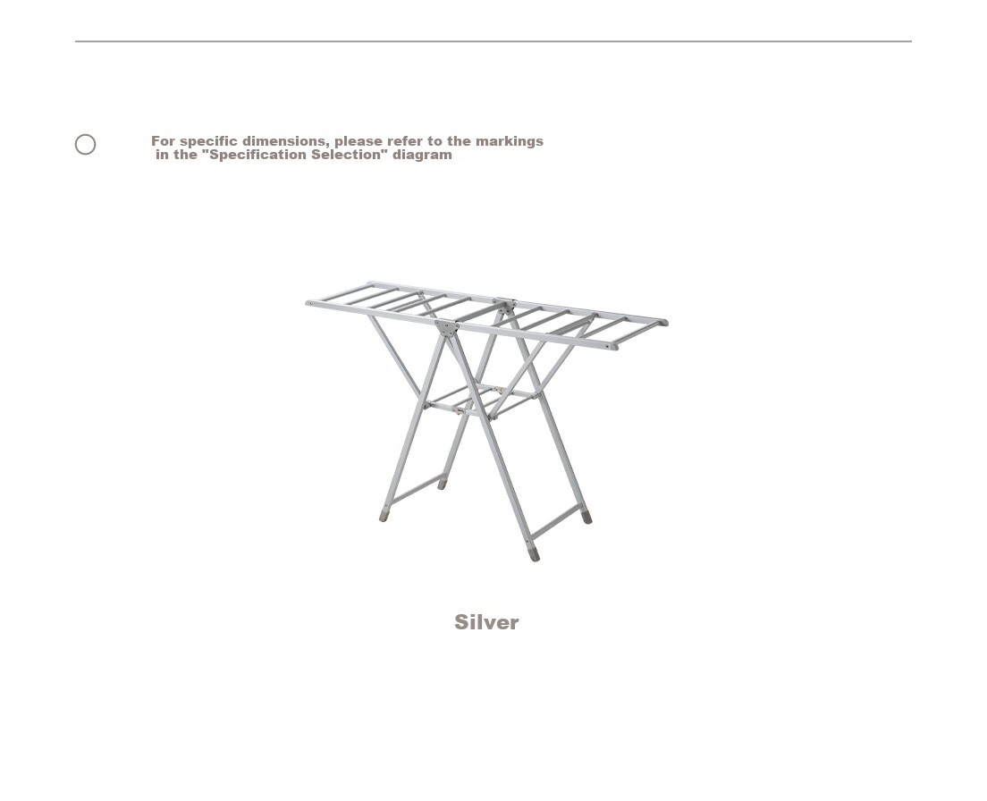 Lazy Corner Small Foldable Clothes Drying Rack Balcony Floor-Standing Aluminum Alloy Clothes Hanger Silver 18