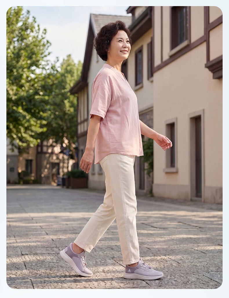 Zulijian Summer New Slip-On Non-Bending Anti-Slip Comfortable Breathable Walking Shoes for Mom Black Size 35 4