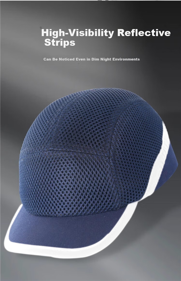 DOLNESRN Lightweight Breathable Anti-Collision Cap Full Mesh Duckbill Work Hat Lightweight Labor Protection Helmet Anti-Smash Anti-Collision Workshop Summer Navy Blue Safety Helmet Upgraded Full Mesh  5