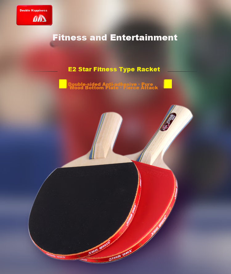 DHS Five-Star Kuangbiao Five-Star Table Tennis Racket, Penhold And Shakehand Grip Set H5 (Including Racket Case And Ping Pong Balls) 2