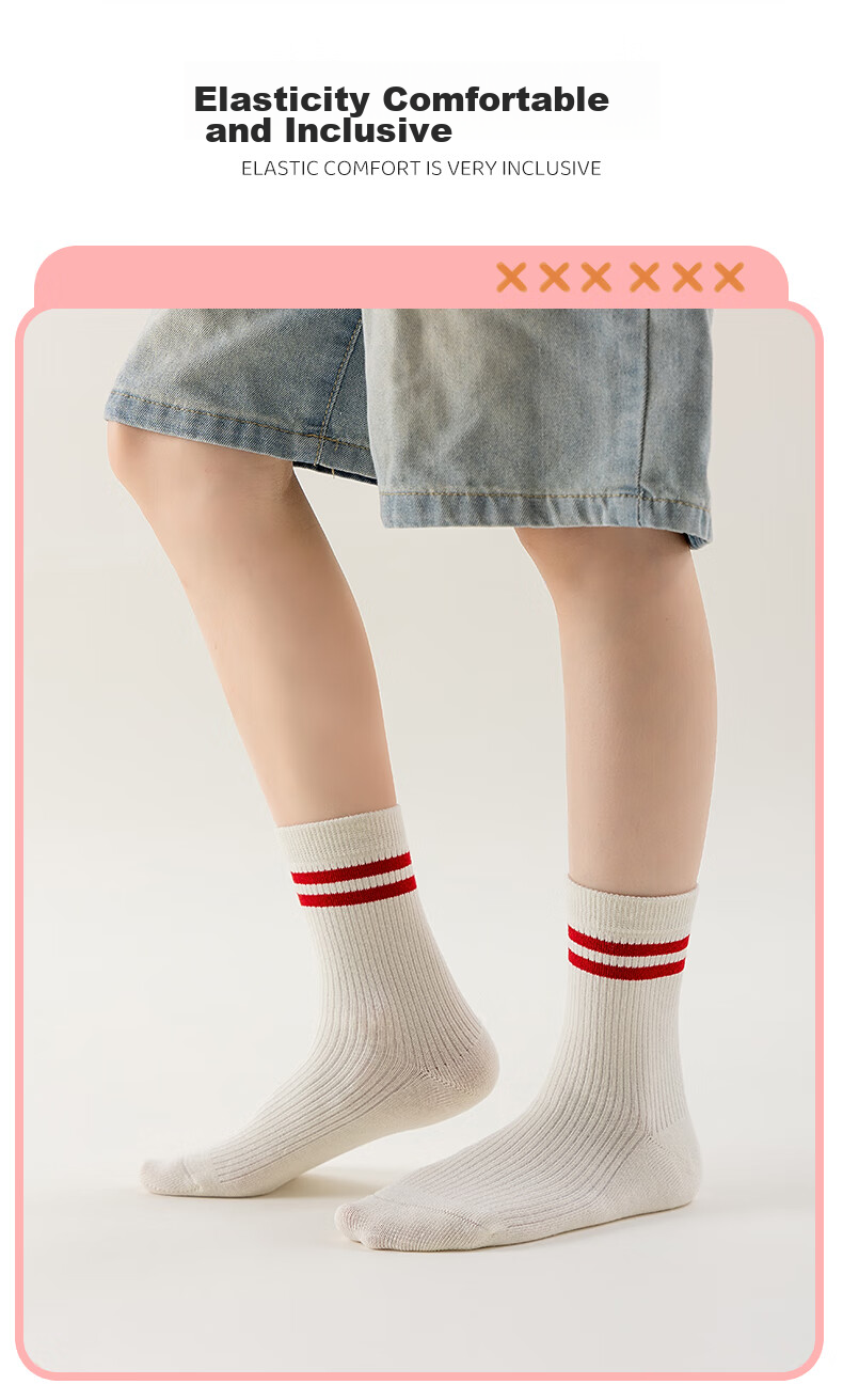 YUZHAOLIN Girls' Socks, Autumn And Winter Lace Mid-Calf Socks, Korean-Style Princess Style, Seamless Socks for Children And Baby Girls, Autumn Season Children's Socks 12