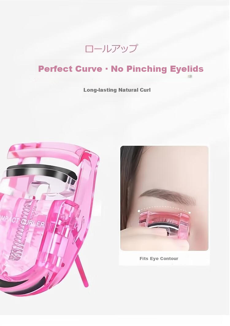 Beiyin (KAI) Mini Eyelash Curler, Compact And Portable Lash Curler, Long-Lasting Curl (Orange-Yellow) 2