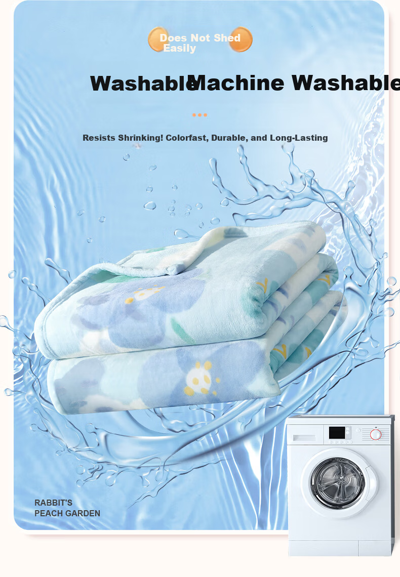 Boyang Home Textile Coral Fleece Blanket Office Air Conditioning Blanket Nap Blanket Thin Cover Blanket Floral Language 150*200cm 12