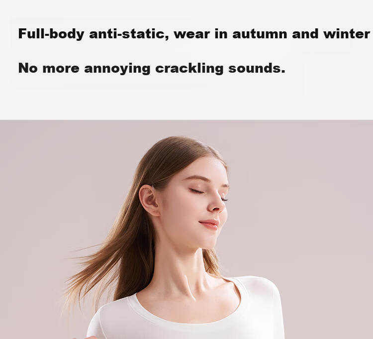 Ordifen Women's Thermal Underwear Set Fleece-Lined Thickened High-Waist Body Shaping Winter Autumn Long Johns Set 16