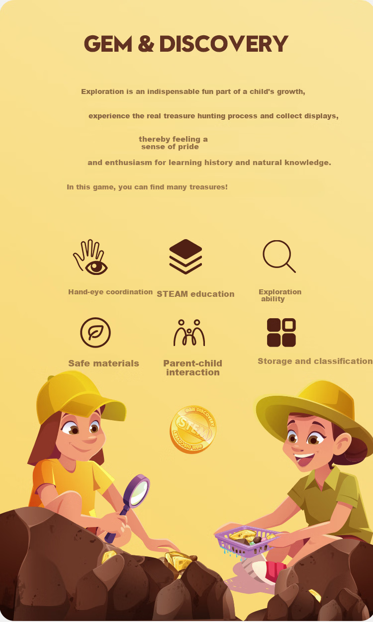 QiJi Children's Gold Panning Sand Educational DIY Mining Sandbag Toy Mid-Autumn National Day Children's Gift 2