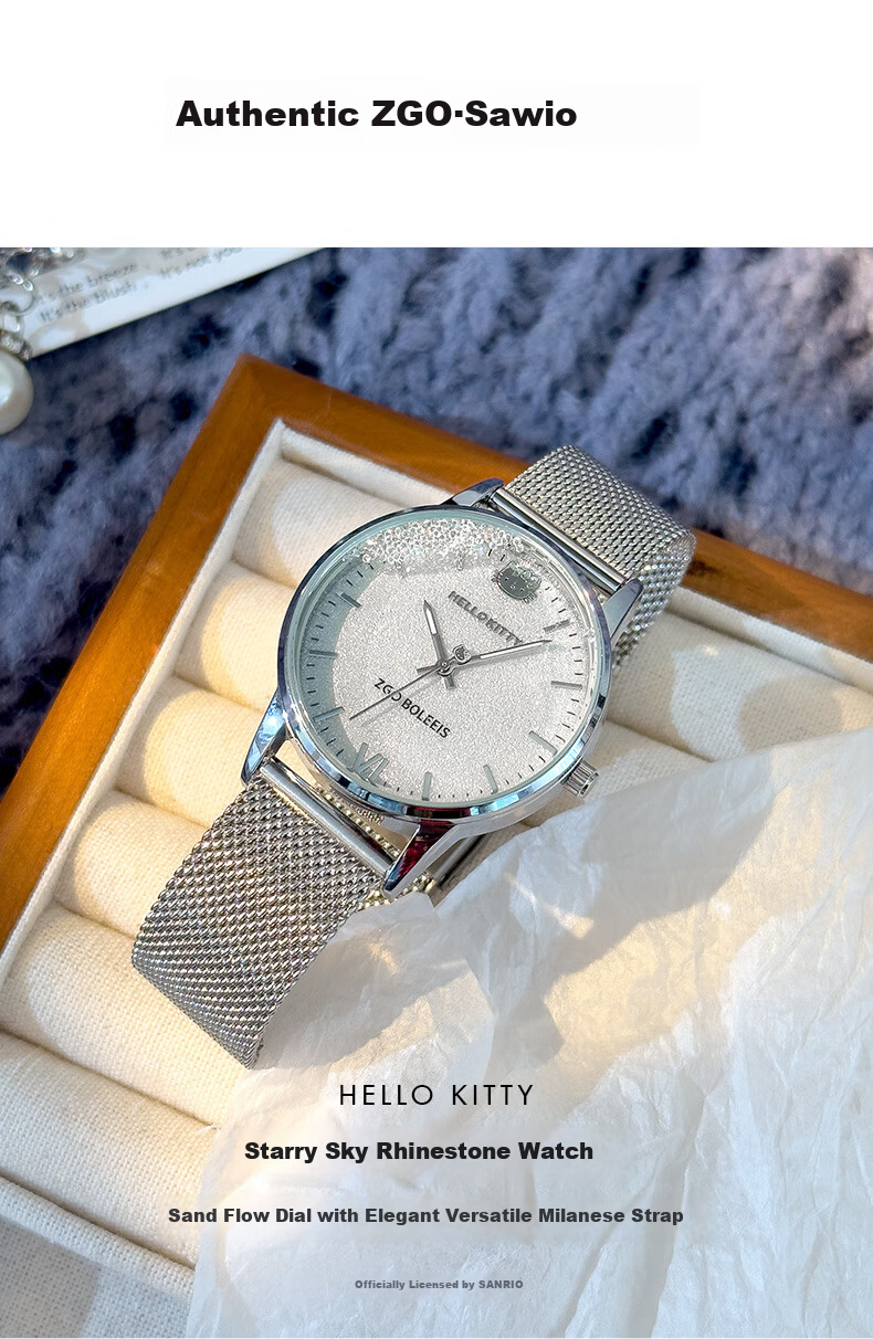 Hello Kitty Sanrio Women's Luxury Fashion Mechanical Style Quartz Watch Birthday Valentine's Day Gift for Girlfriend 256 1