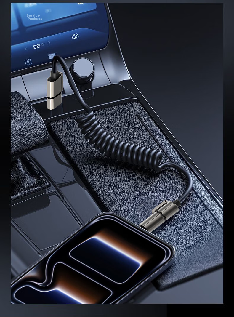 Smorss Magnetic Type-C Charging Cable Dual-Head Type-C Braided 100W Power 5A Current PD Fast Charge Compatible with Apple 15/16/iPad/Laptop/Xiaomi 1m 5