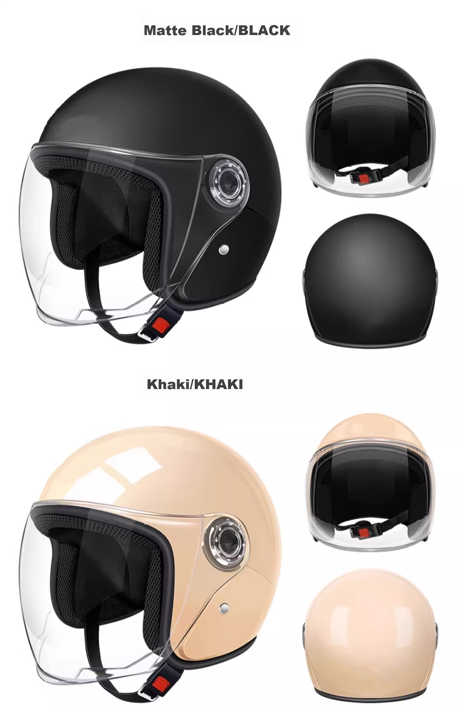 BAOHU 3C Certified Helmet with Anti-Fog Lens for Men and Women, Adult Electric Scooter Motorcycle Warm Full-Face Helmet, Four-Season Universal Winter Cold-Resistant Helmet 301 Moonlight Apricot 28