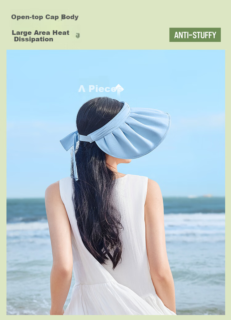 BENEUNDER Shell Topless Hat Fashion Outdoor Hat Portable UV Protection Sun Hat Random Color 15