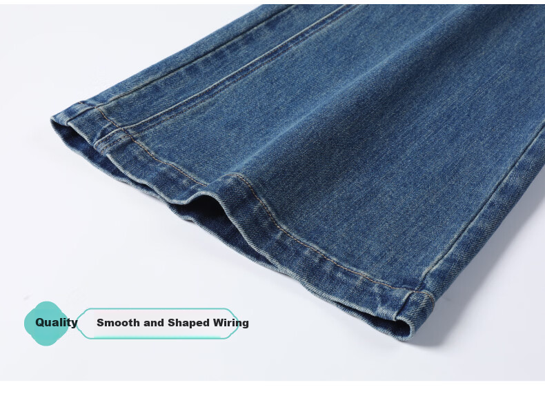 ESE-Y Golden Ratio Flared Jeans for Women 26 Spring New Slim Fit Stretch Cotton Flared Pants Black 25 16