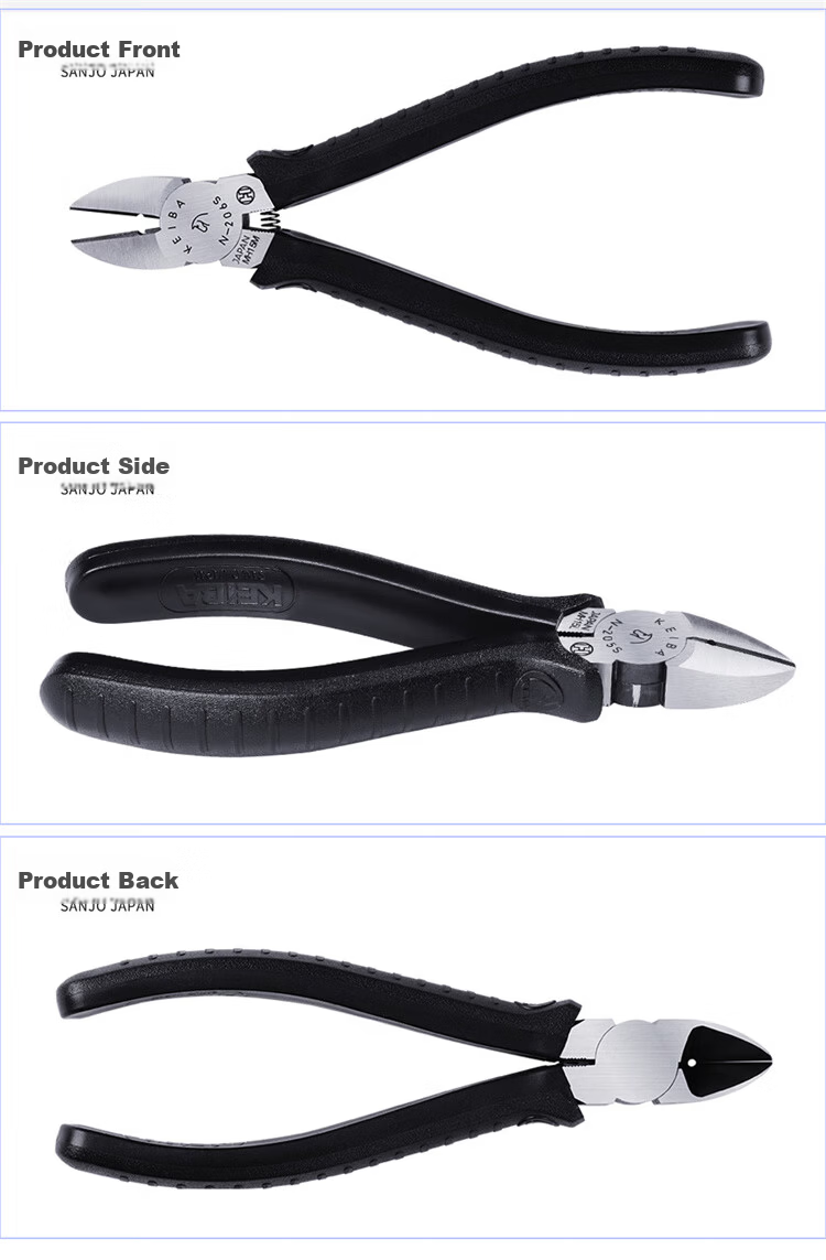 KEIBA Japan Imported Diagonal Cutting Pliers Electrician Wire Cutter 6 Inch N-206S 7