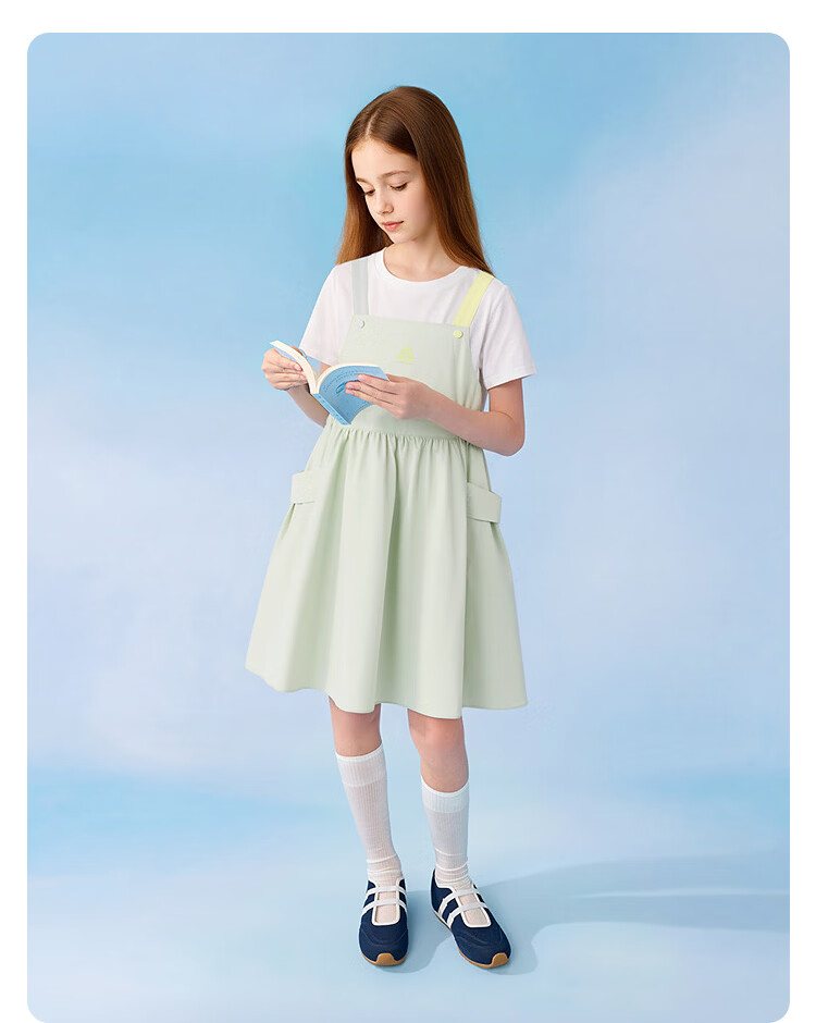 Balabala Girls Dress Children's Summer Quick-Dry Workwear Dress 2025 Large Kids [Mall Same Style] 202225111051 21