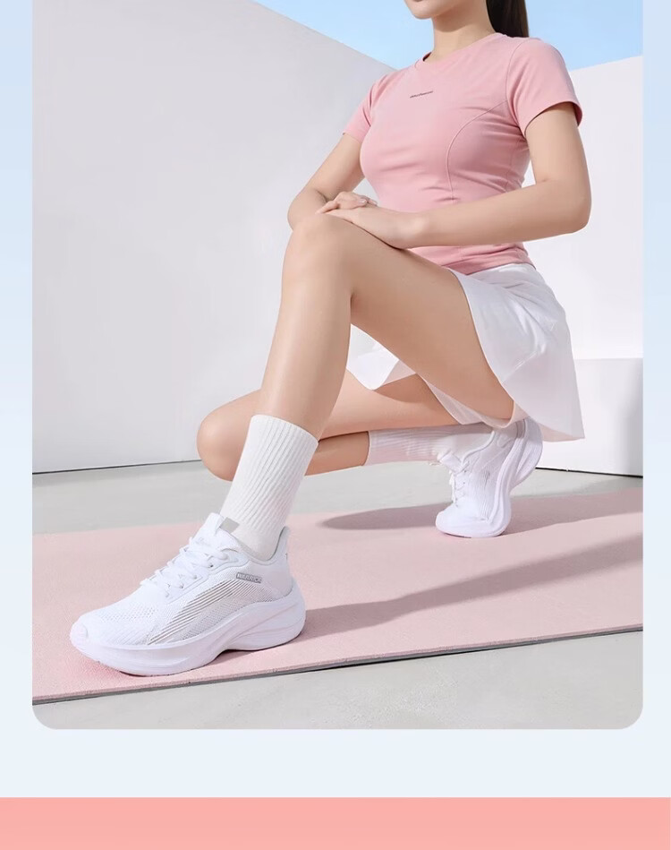 Warrior Women's Sports Shoes 2026 Summer New Soft Sole Breathable Mesh Lightweight Running Shoes 5401 White Size 38 12