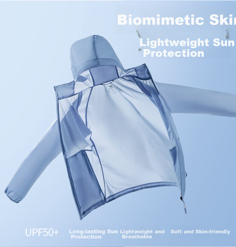 CAMEL Outdoor Sun Protection Jacket Lightweight Breathable UV Protection Sports Skin Jacket Sunscreen Coat A012251005A M 4