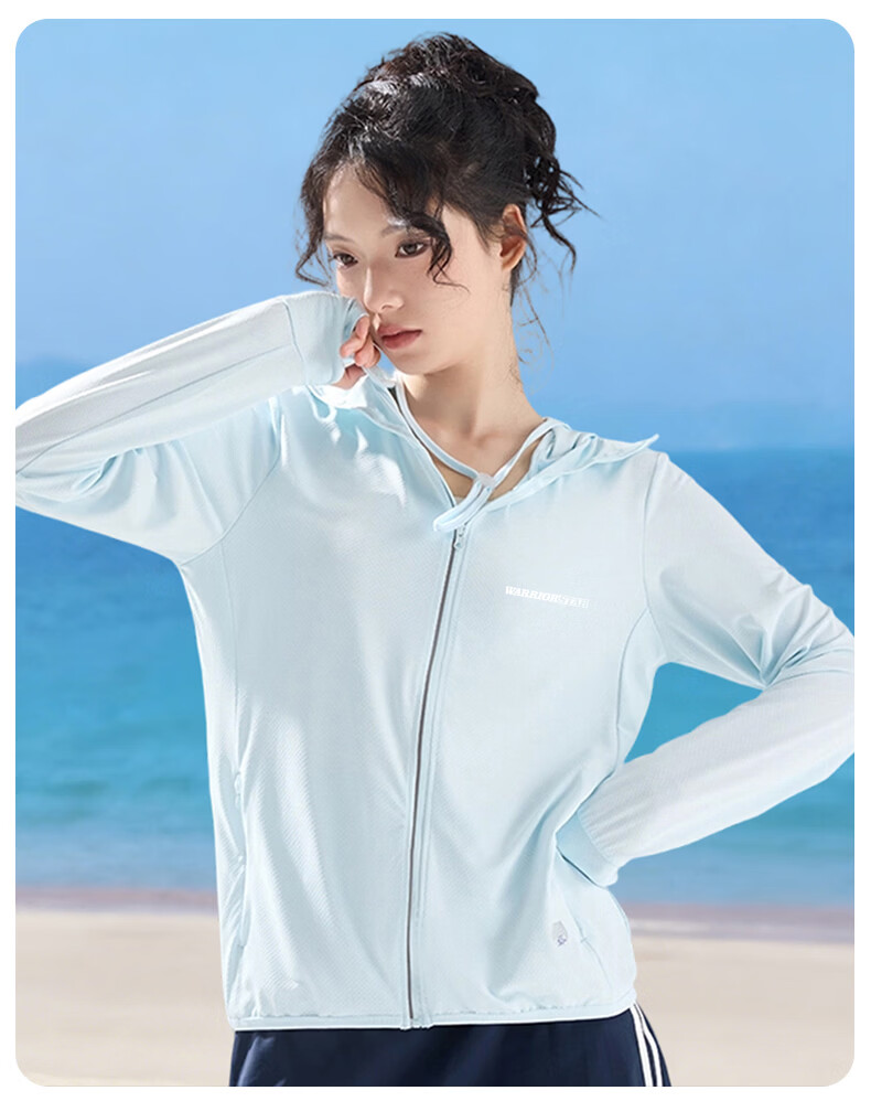 Warrior Women's Summer Lightweight Quick-Dry Sun Protection Jacket Thin Sunscreen Coat 22
