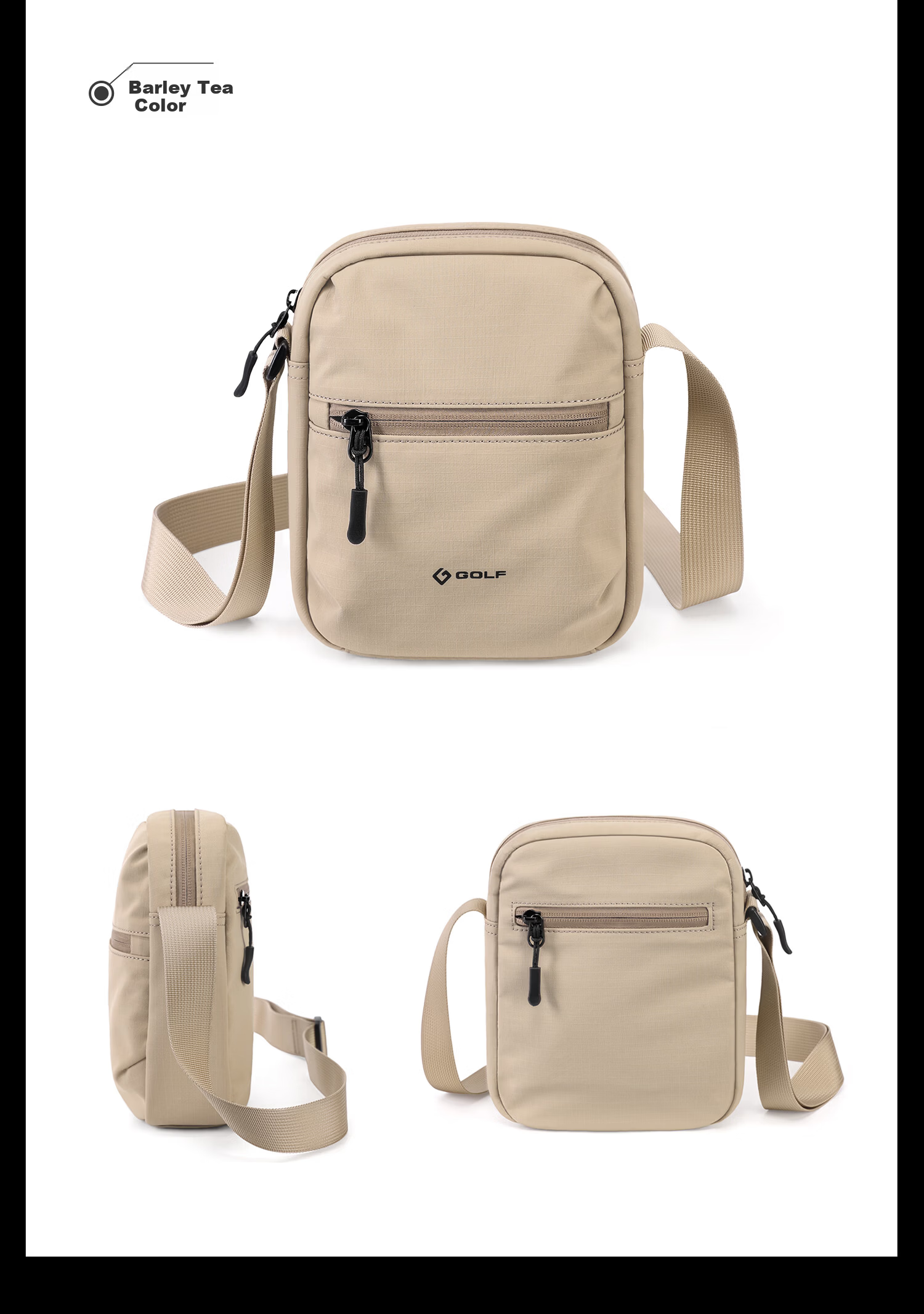 GOLF Men's Lightweight Single Shoulder Crossbody Bag iPad Phone Casual Sports Cycling Small Shoulder Bag for Women 19