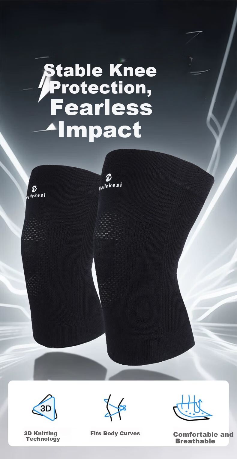 NAILEKESI Knee Brace, Professional Sports Protection, Thin Summer Style, for Meniscus Injury Prevention, Badminton And Running, Specially Designed for Men's Knees 1