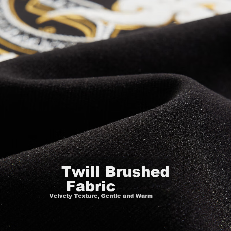 CABBEEN Twill TR Brushed Fabric Jacket Men with Logo Embroidery Winter Coat
