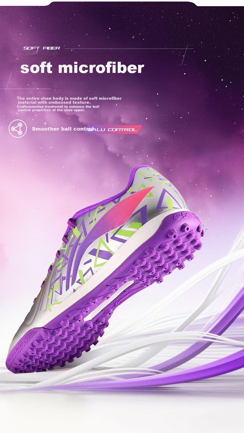 LI-NING Football Shoes TF Turf Studs Children's Professional Youth Adult Training Sports Competition Sneakers 2