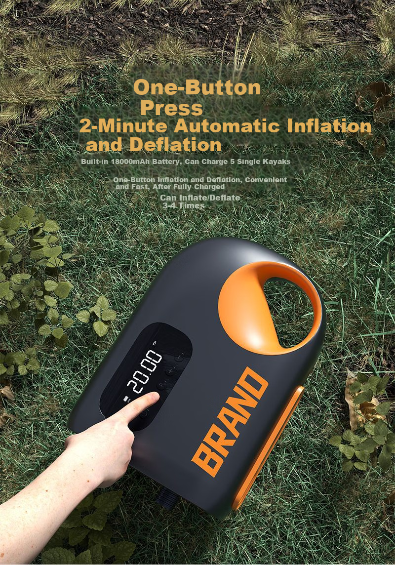 Jiweixi High-Pressure Electric Air Pump for SUP Paddle Board Camping Surfboard Kayak Inflatable Boat Raft 11