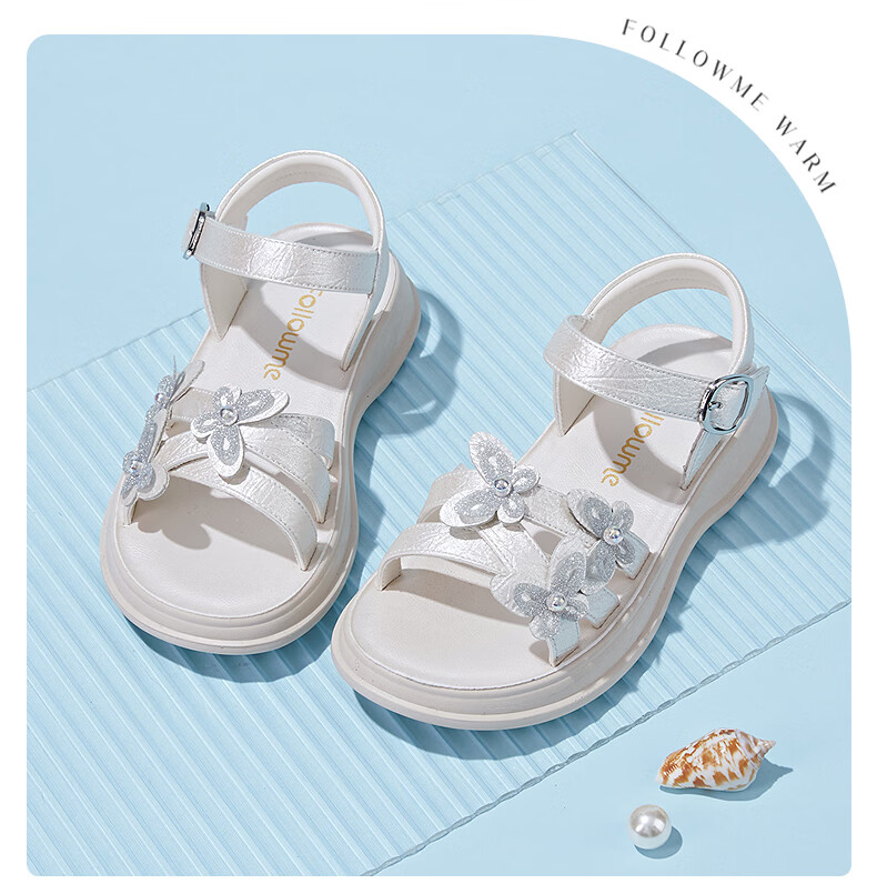 Fulomi Girls Summer Sandals New Sweet Bow Princess Shoes Comfortable Breathable Open Toe Purple Size 32 12