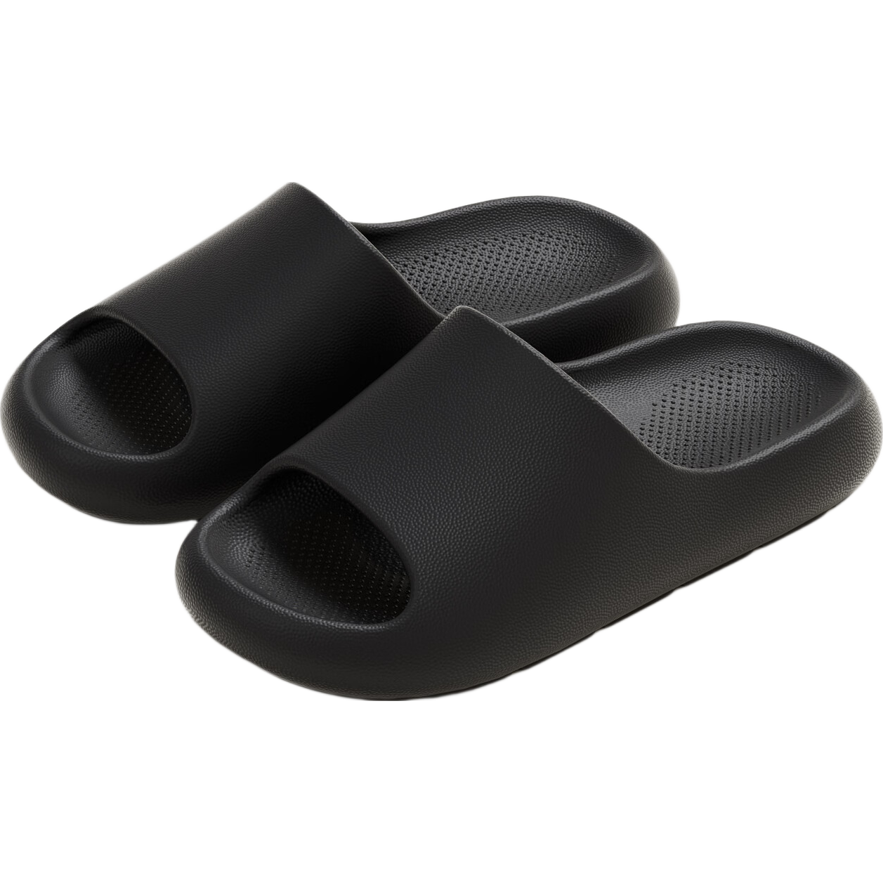 LANDF Men's Summer 2026 New Indoor Bathroom Home Thick Sole Non-Slip Slippers Women Black Size 43-44
