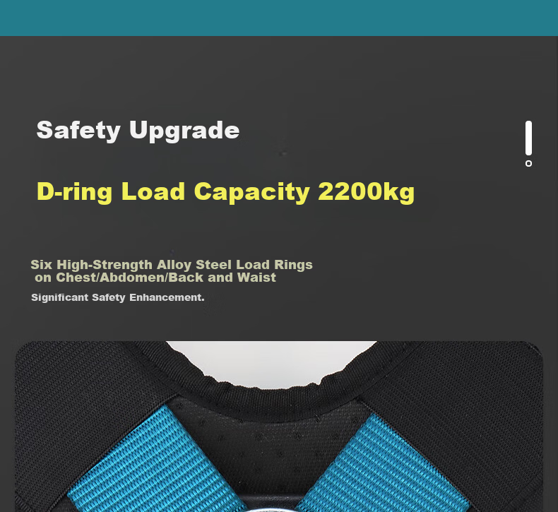 GOLM Five-Point Full-Body Safety Harness National Standard High-Altitude Work Construction Electrician Anti-Fall Safety Rope Set GD3699 Double Small Hooks 3m 5