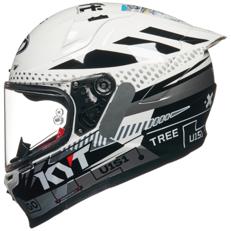 KYT Official Genuine Imported Full-Face Motorcycle Helmet Four Seasons Racing ST-24 YYD Black L