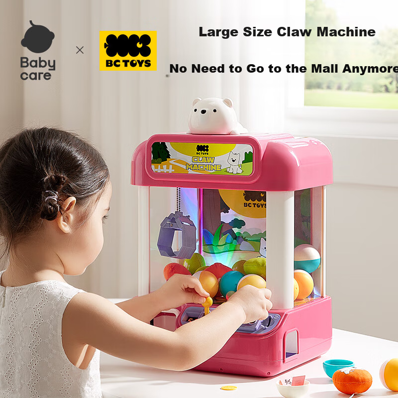 Babycare Fun Claw Machine Toy for Kids 3-6 Years Old Plush Doll Capsule Toy Gift for Boys and Girls - Blue