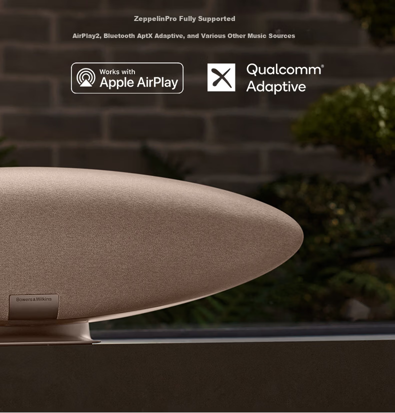 Bowers & Wilkins Zeppelin Pro 6th Gen Wireless HiFi Active Bluetooth Speaker B&W Desktop Audio Dawn Gold 15