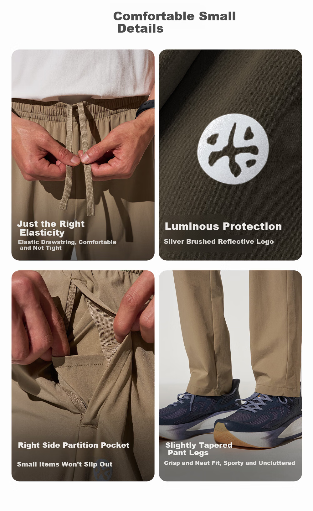 Bmai 26 New Men and Women Sports Pants Ice Thin Quick-Dry Running Training Breathable Woven Straight-Leg Pants for Men 7