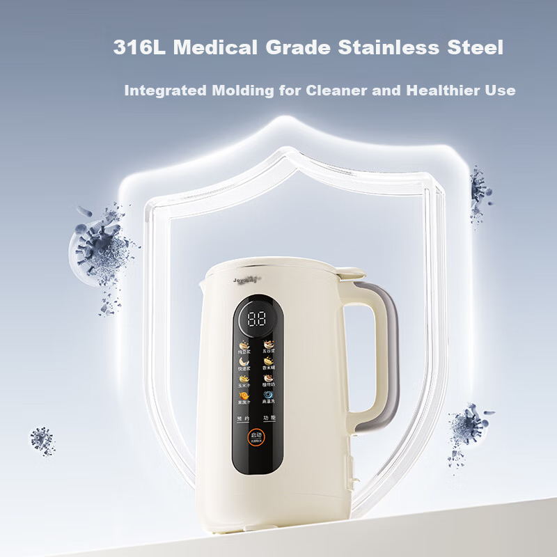 Joyoung New Model Blender Soy Milk Maker 1.2L 316L Stainless Steel Inner Tank Multi-Grain No-Filter Pasteurization Reservation Self-Cleaning Fully Automatic for 1-3 People D780