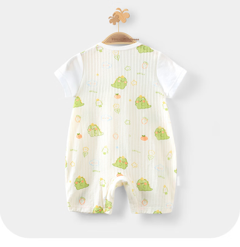 Youqi Baby Clothes Summer Thin Short Sleeve Breathable Infant Romper Stylish Summer Jumpsuit for Babies and Toddlers 11