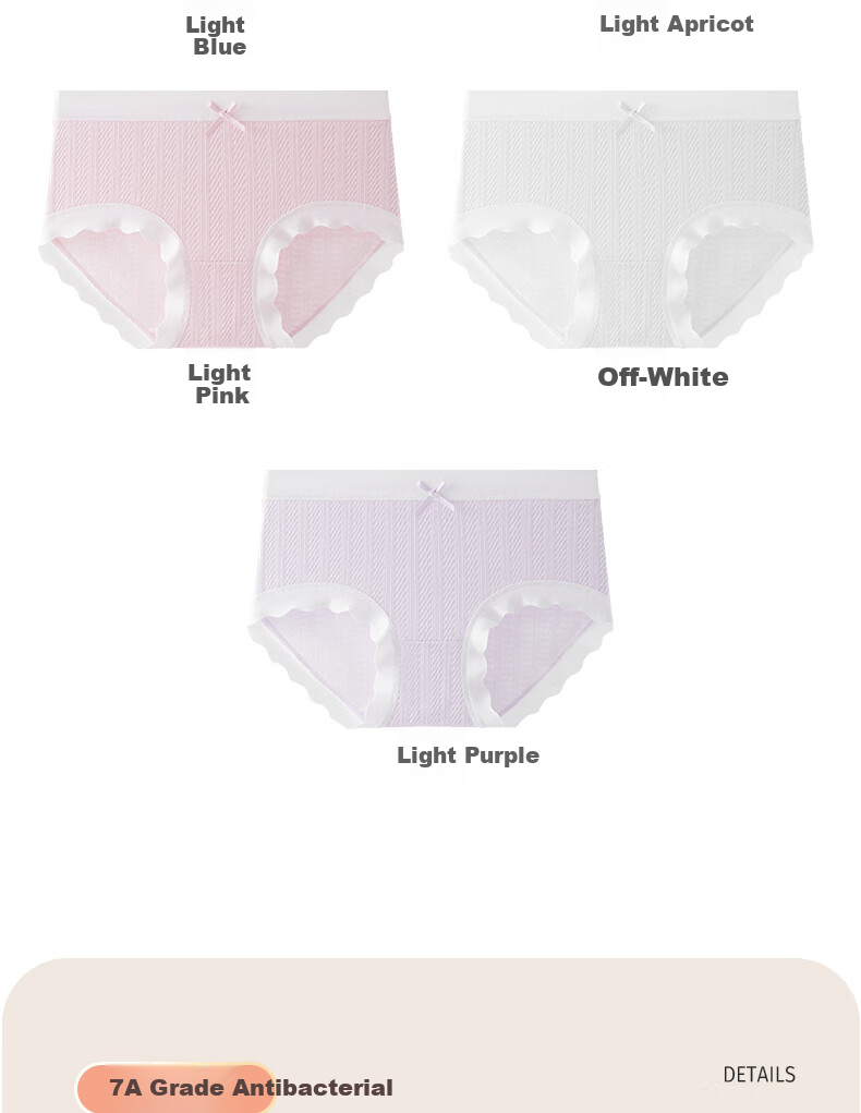 Langsha Girls' Cotton Briefs for Children, Junior High School, Triangle Underwear, Mid to Large Size, Developmental Stage, Class A 11