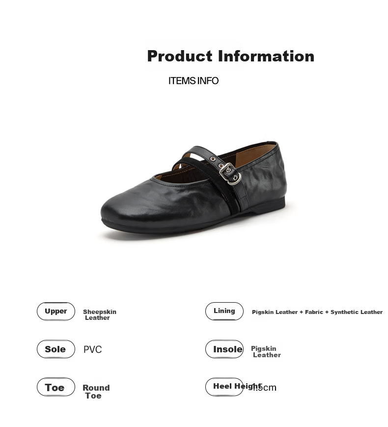 Bata Twin Secret Mary Jane Shoes for Women 2026 Spring Casual Lambskin Soft Sole Flats AUO15AQ6 5