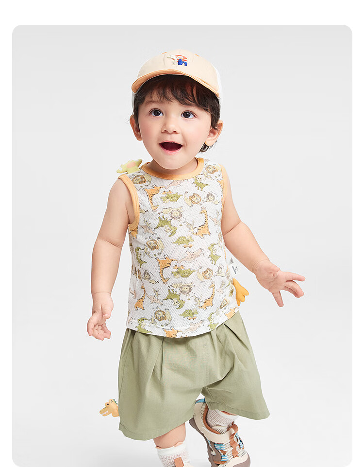 Balabala Baby Vest Infant Top 2026 Summer Breathable Comfortable Cute [Mall Same Style] 19