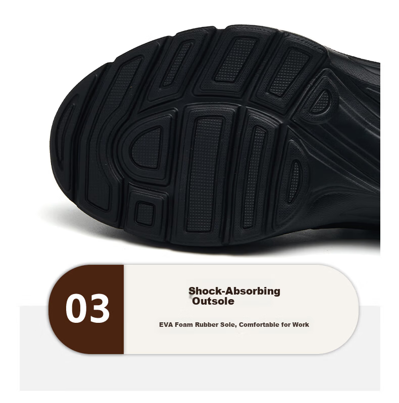 Dinggu Men's Safety Work Shoes Steel Toe Leather Lightweight Anti-Smash Anti-Puncture JD1705 Black K38 8