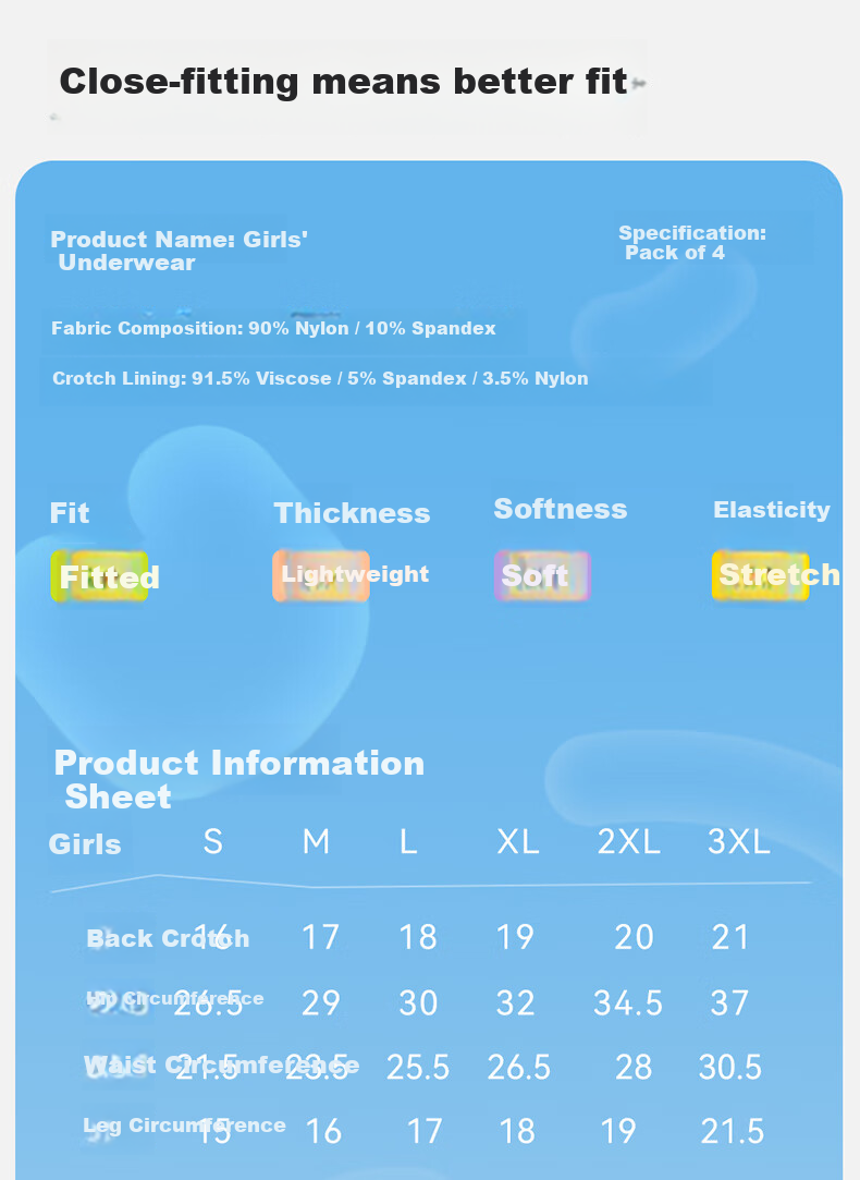 Mianqixiong [Silk Antibacterial Crotch] Children's Underwear Girls Ice Silk Boxer Briefs Baby Girls Summer Thin Four-Point Pants 8