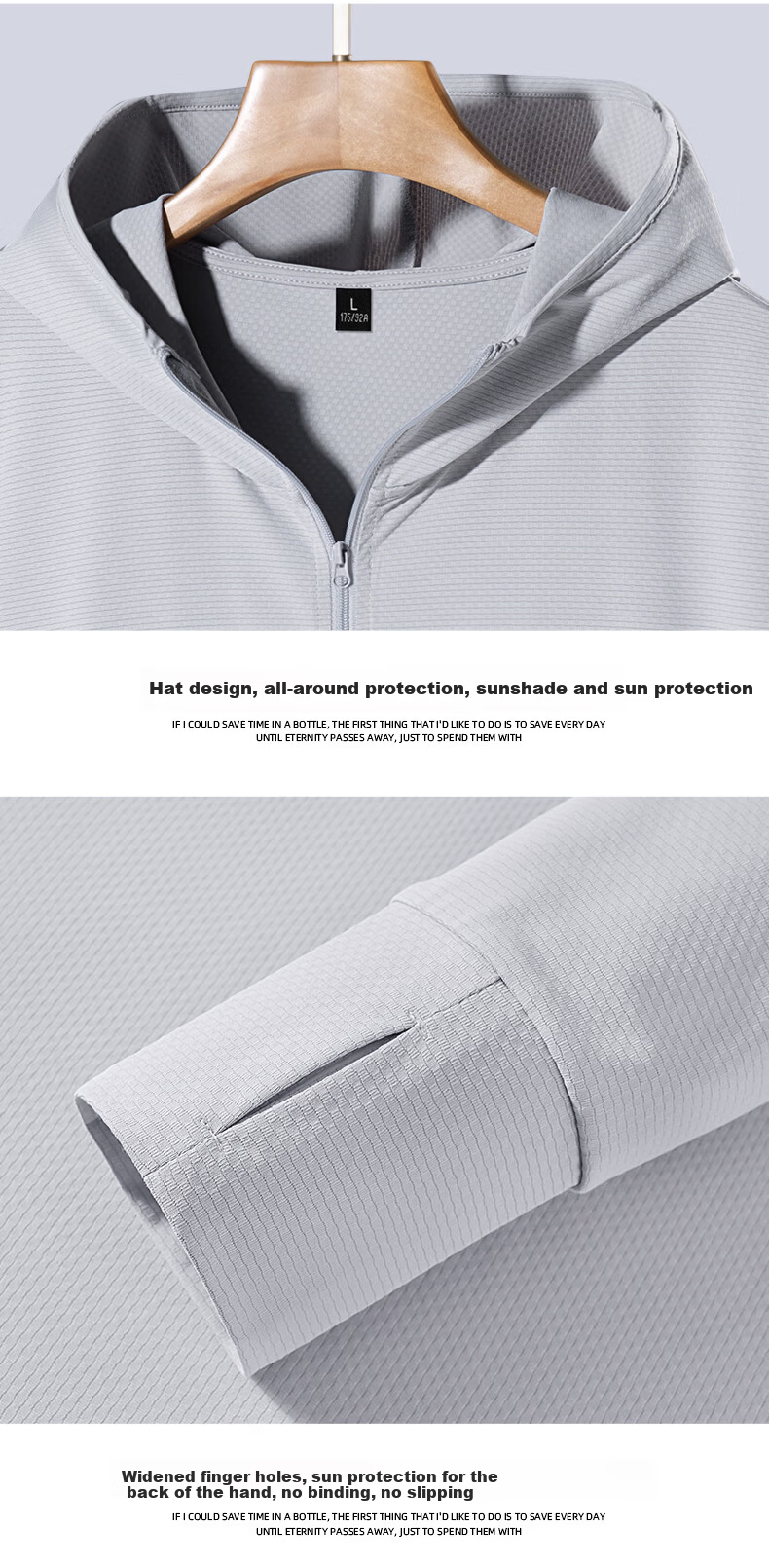 Baleno Men's Summer 2026 New Cooling Skin Jacket UPF50+ Outdoor Sun Protection Hooded Coat 12