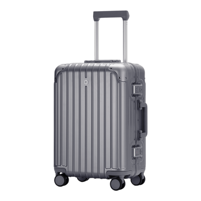 JD Jingzao "Interstellar" Slim Aluminum Frame Luggage Large Capacity Carry-On Durable High-Value Dark Gunmetal Gray 20 Inch Trolley Case