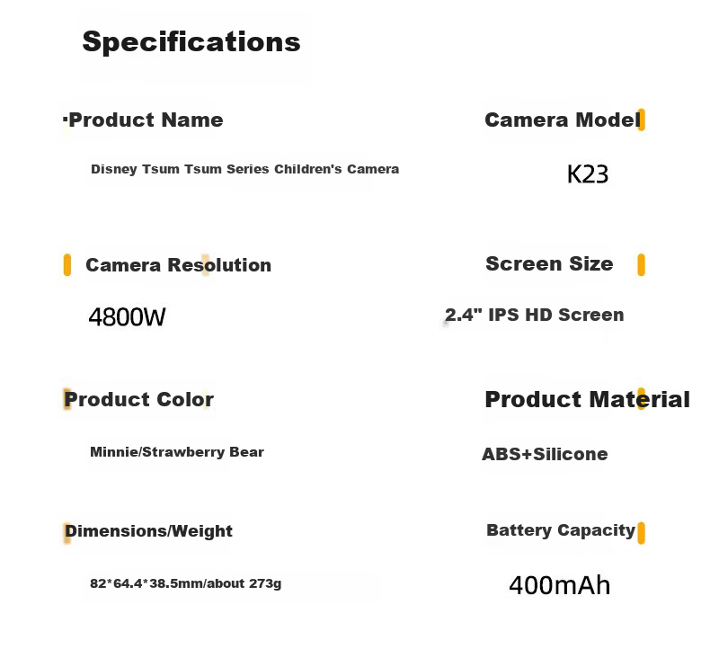 Disney HD Digital Camera CCD Color Video Beauty Portable Anti-Shake Kids Student Gift Nick 31