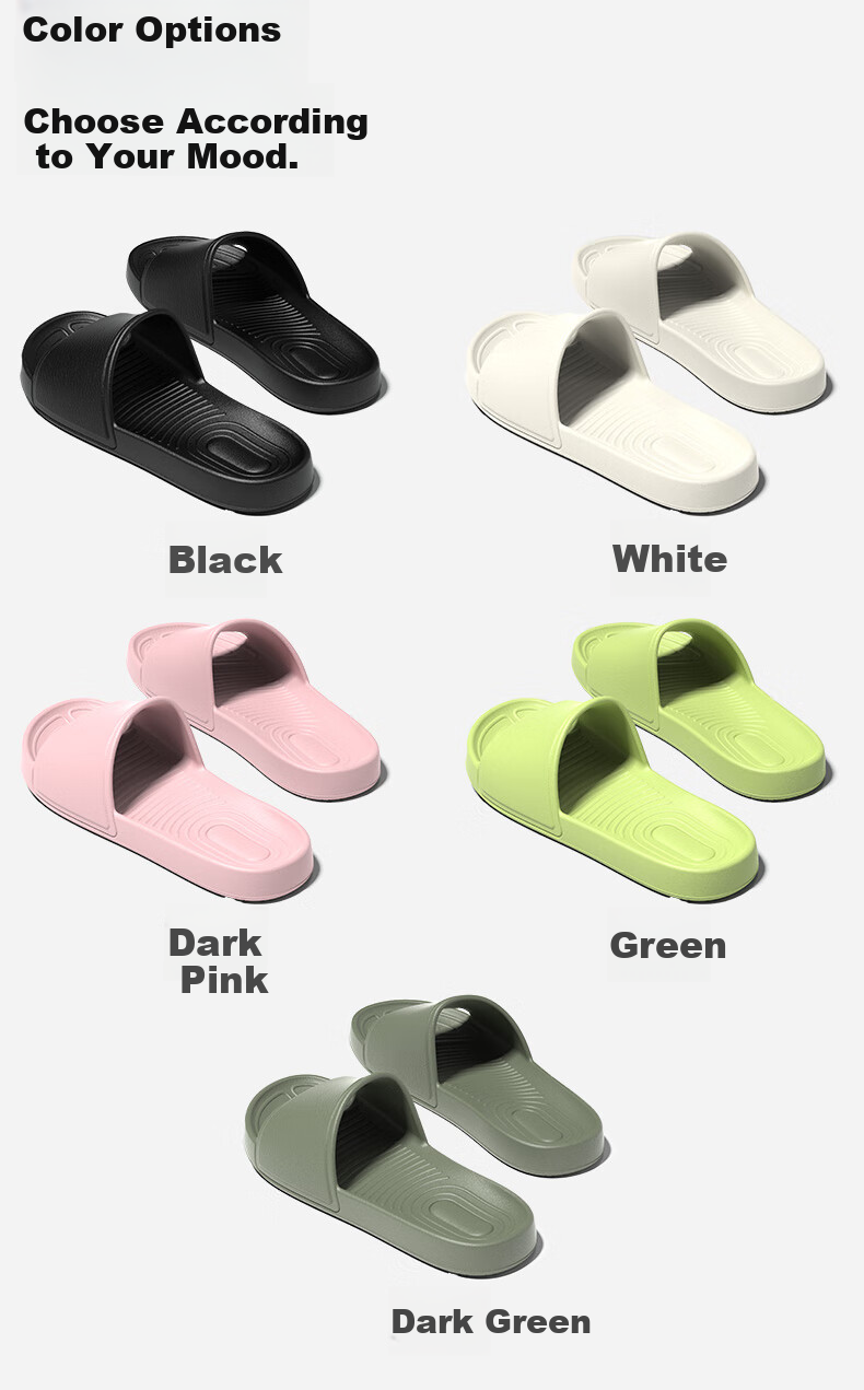 HIPANDA Bath Non-Slip Slippers EVA Soft Sole Home Indoor Outdoor Casual Lightweight Trendy Off-White Size 38-39 11