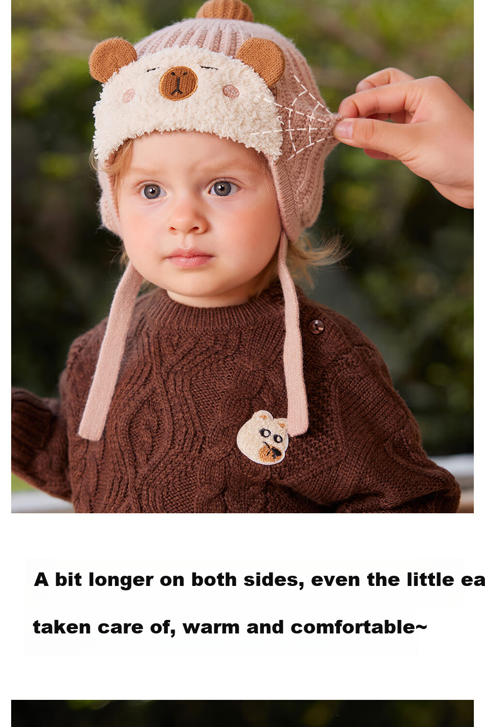 Betis Baby Hat Autumn Winter Infant Boys Windproof Warm Knitted Earflap Hat Spring Autumn Wool Hat 10