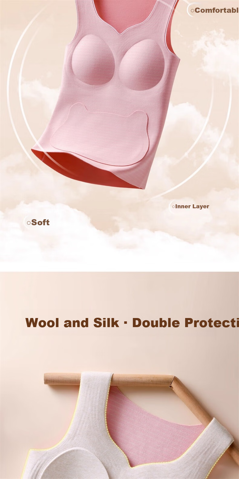 MiiOW 2-Pack Thermal Padded Vest for Girls, Fleece-Lined, Middle and High School Student Base Layer, Stage Two 5