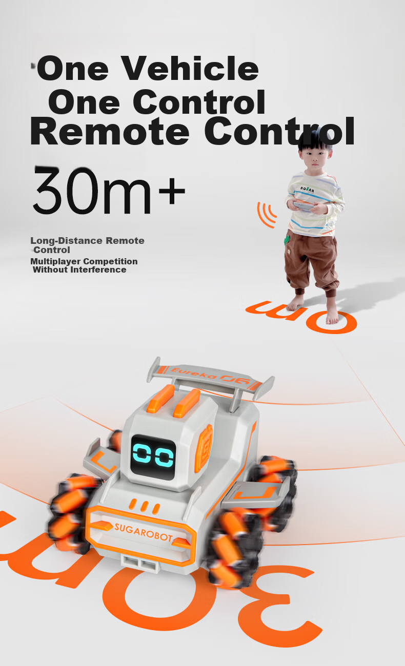 Hape (Germany) Children's STEAM Toy, Electric Remote Control Racing Car, Programmable Robot with Translational Movement, Green, 801002 9